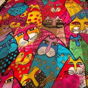 Vintage Laurel Burch Silk Scarf